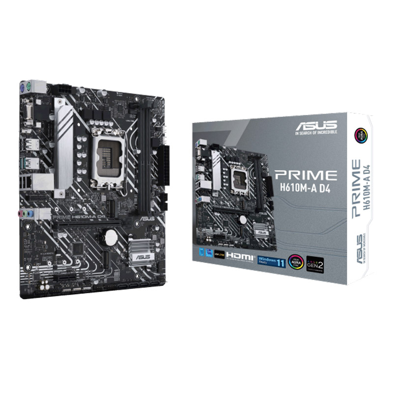 مادربورد ایسوس سری Prime مدل H610M-A D4 با سوکت پردازنده LGA 1700