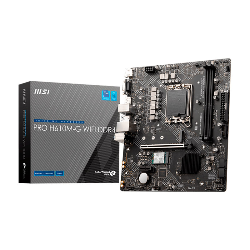 مادربورد ام اس آی مدل PRO H610M-G WIFI با سوکت پردازنده اینتل LGA 1700
