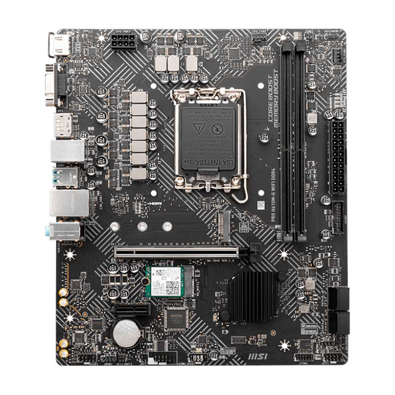 مادربورد ام اس آی مدل PRO H610M-G WIFI با سوکت پردازنده اینتل LGA 1700