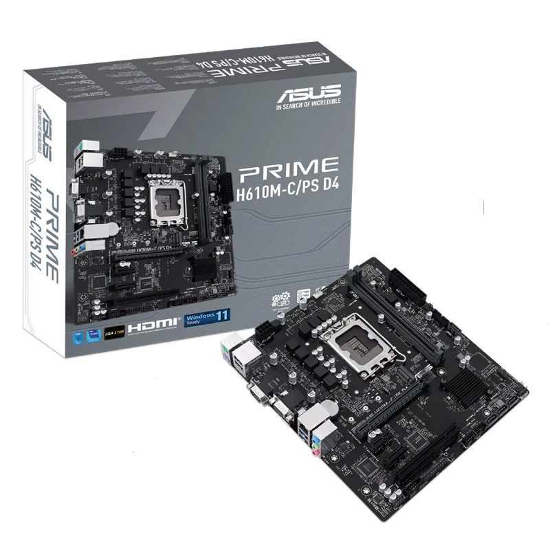 مادربورد ایسوس سری Prime مدل H610M-C/PS D4 با سوکت پردازنده LGA 1700