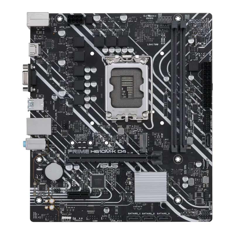 مادربورد ایسوس سری Prime مدل H610M-K D4 با سوکت پردازنده LGA 1700