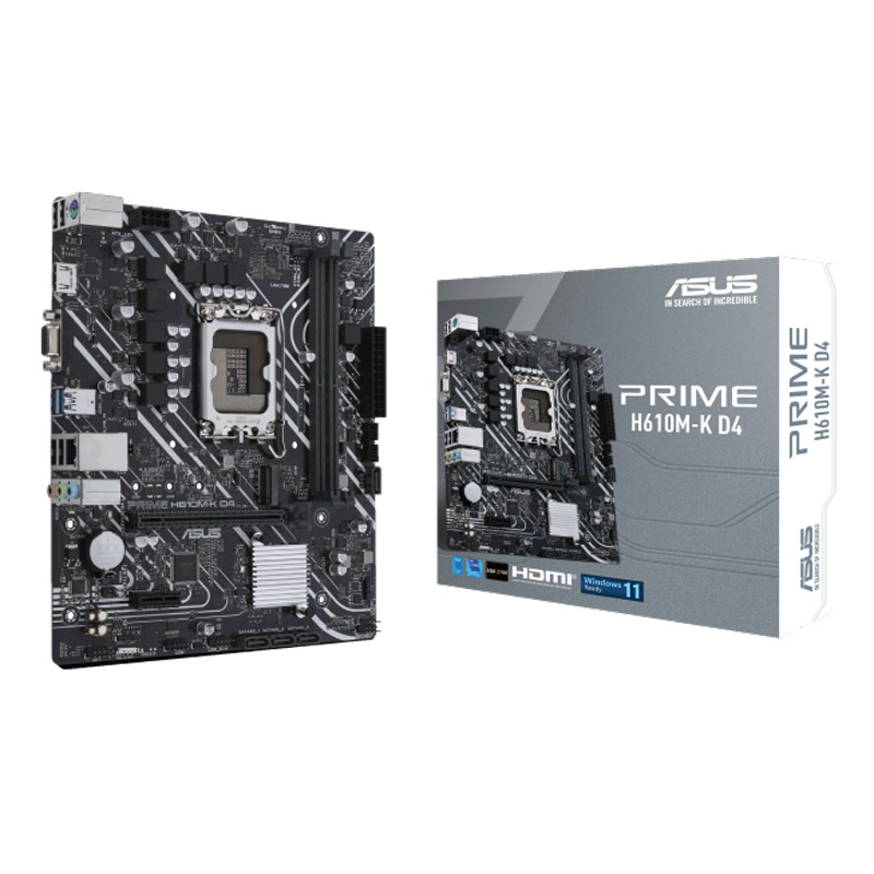 مادربورد ایسوس سری Prime مدل H610M-K D4 با سوکت پردازنده LGA 1700