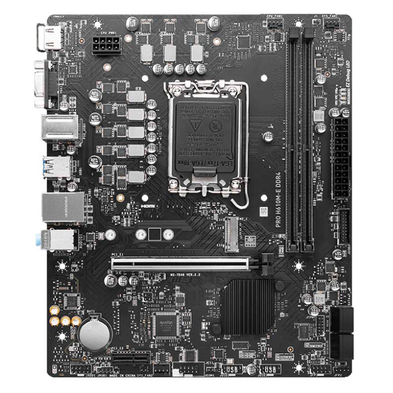 مادربورد ام اس آی سری Pro مدل H610M-E DDR4 با سوکت پردازنده LGA 1700