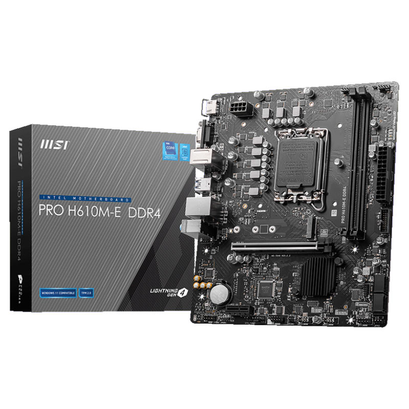 مادربورد ام اس آی سری Pro مدل H610M-E DDR4 با سوکت پردازنده LGA 1700