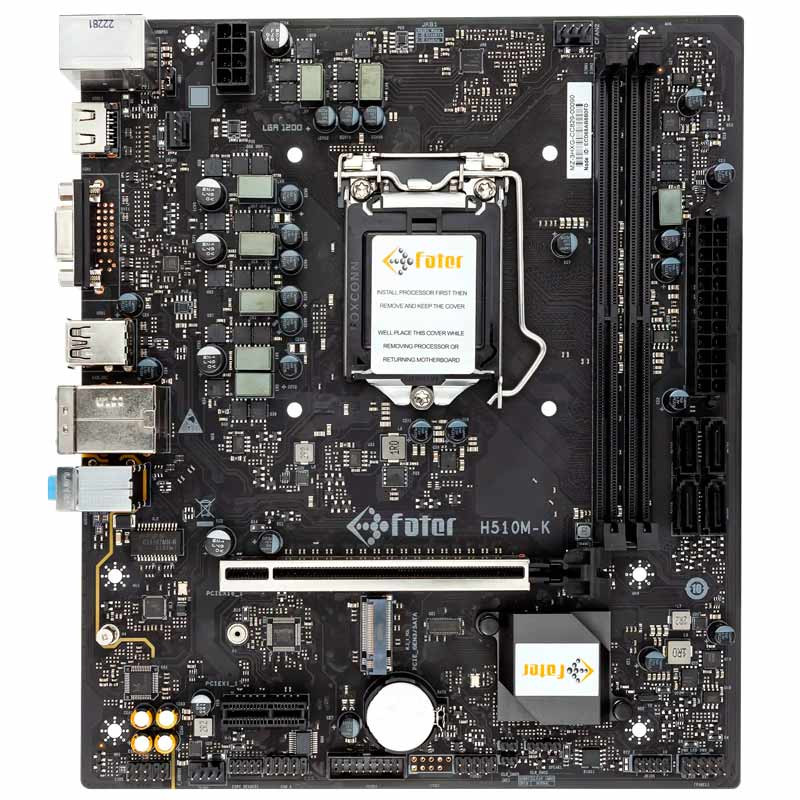 مادربورد فاطر مدل H510M-K با سوکت پردازنده LGA 1200