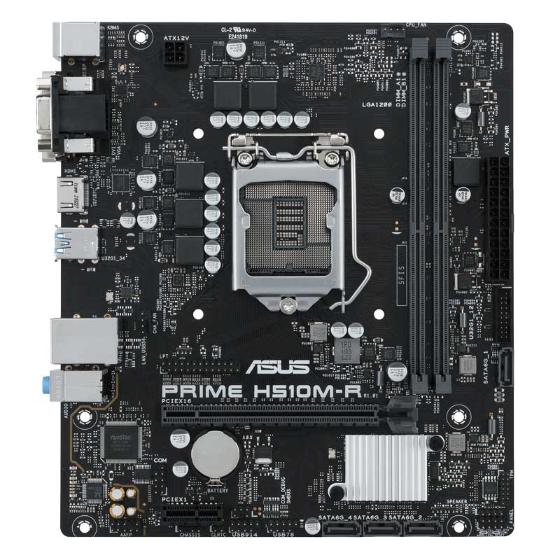 مادربورد ایسوس سری Prime مدل H510M-R-SI با سوکت پردازنده LGA1200
