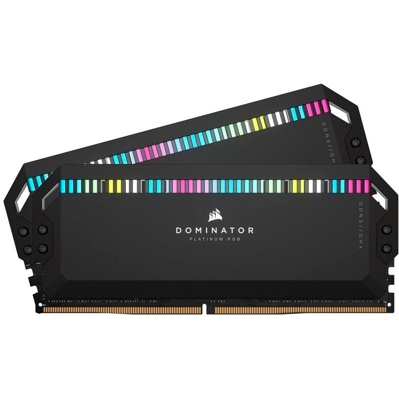 رم کامپیوتر DDR5 دو کاناله 6200 مگاهرتز CL36 کورسیر مدل Dominator Platinum RGB ظرفیت 32 گیگابایت