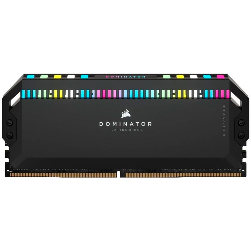 رم کامپیوتر DDR5 دو کاناله 6200 مگاهرتز CL36 کورسیر مدل Dominator Platinum RGB ظرفیت 32 گیگابایت