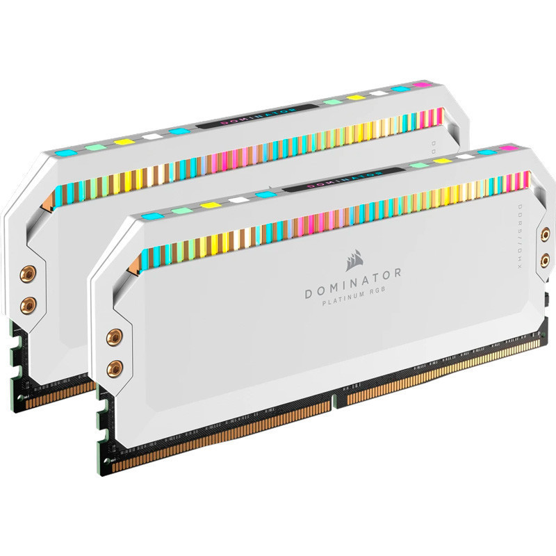 رم کامپیوتر DDR5 دو کاناله 6200 مگاهرتز CL36 کورسیر مدل Dominator Platinum RGB ظرفیت 32 گیگابایت