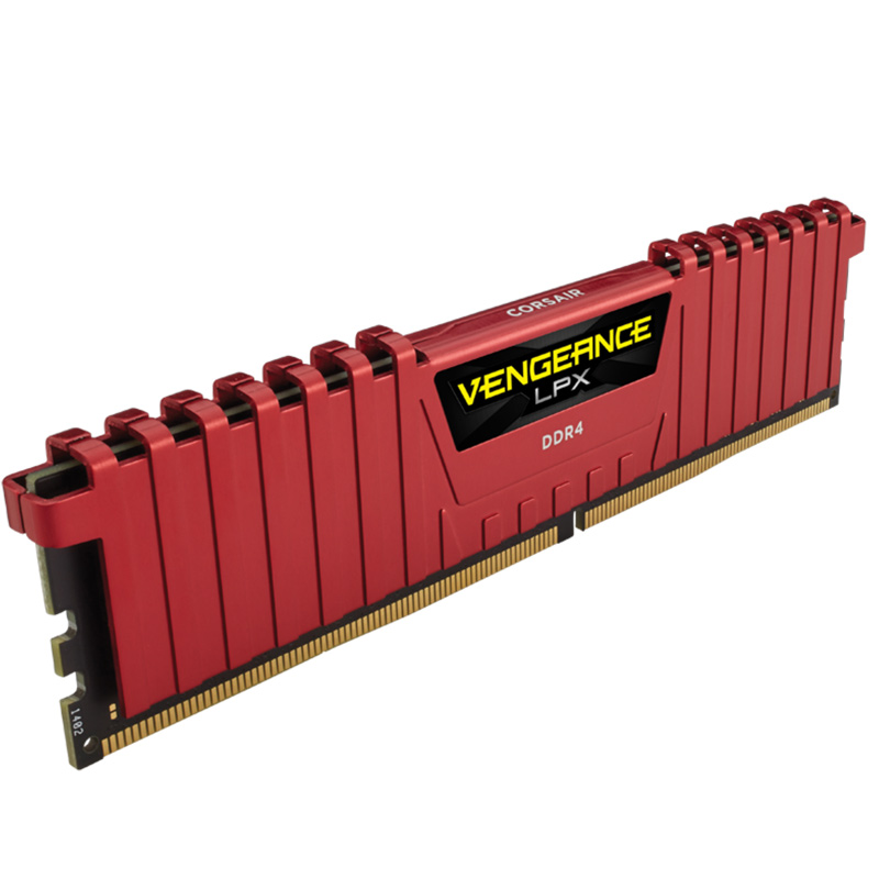 رم کامپیوتر DDR4 تک کانال 3200 مگاهرتز CL16 کورسیر مدل Vengeance LPX با ظرفیت ۱۶ گیگابایت