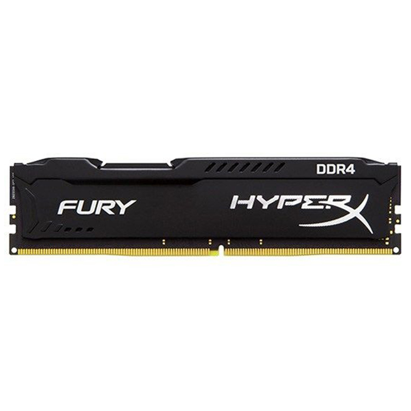 رم کامپیوتر DDR4 تک کاناله 3200 مگاهرتز CL16 هایپر ایکس مدل Fury با ظرفیت 16 گیگابایت