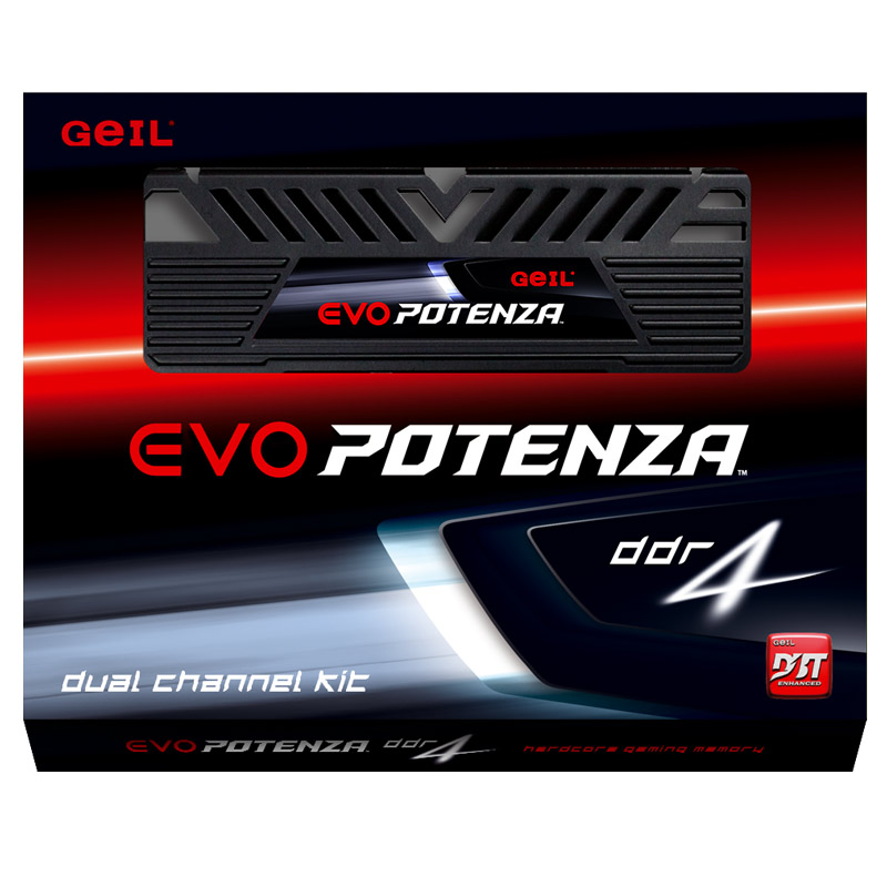 رم کامپیوتر DDR4 تک کاناله ۳۲۰۰ مگاهرتز CL16 گیل مدل Evo Potenza با ظرفیت ۸ گیگابایت