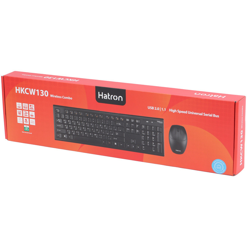 موس و کیبورد بی سیم هترون مدل Hatron HKCW130