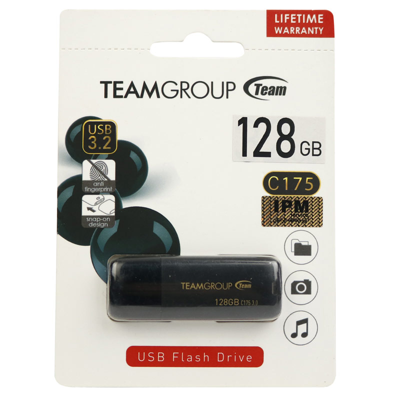 فلش مموری USB 3.2 تیم گروپ مدل C-175 ظرفیت ۱۲۸ گیگابایت