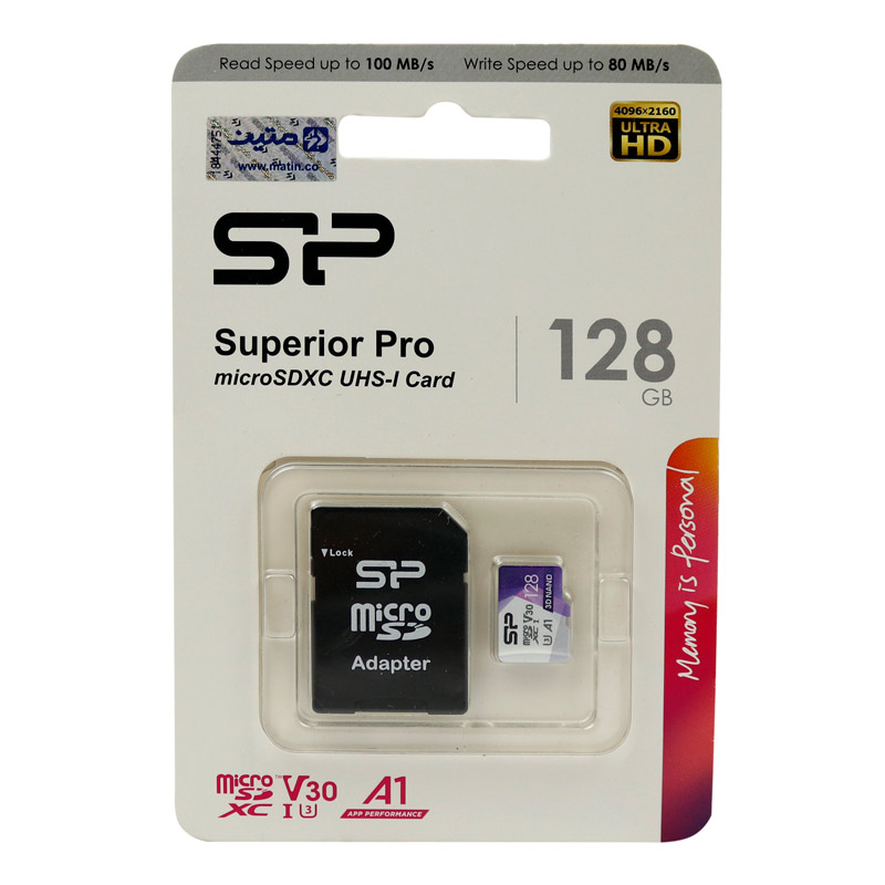 کارت حافظه microSDXC سیلیکون پاور مدل Superior Pro ظرفیت ۱۲۸ گیگابایت