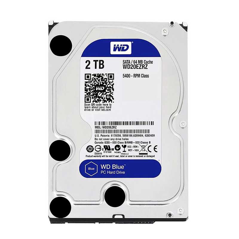 هارد اینترنال وسترن دیجیتال مدل Blue WD20EZRZ ظرفیت ۲ ترابایت