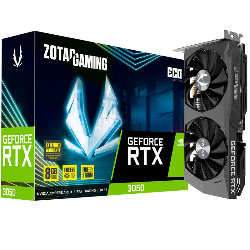 کارت گرافیک گیمینگ زوتاک سری GAMING مدل GeForce RTX 3050 Eco ظرفیت 8 گیگابایت