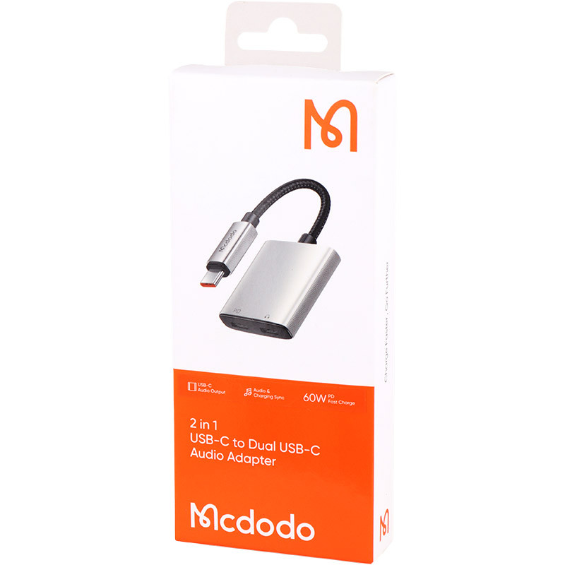 تبدیل 1 به 2 تایپ سی به تایپ سی مک دودو مدل CA-557