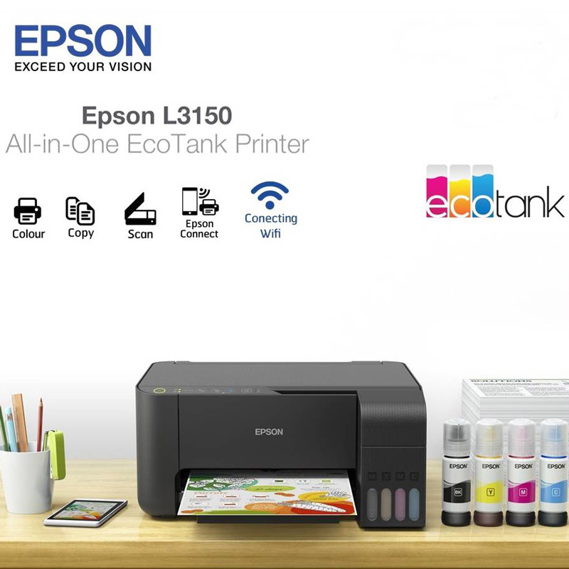 پرینتر رنگی چند کاره جوهرافشان EPSON L3150