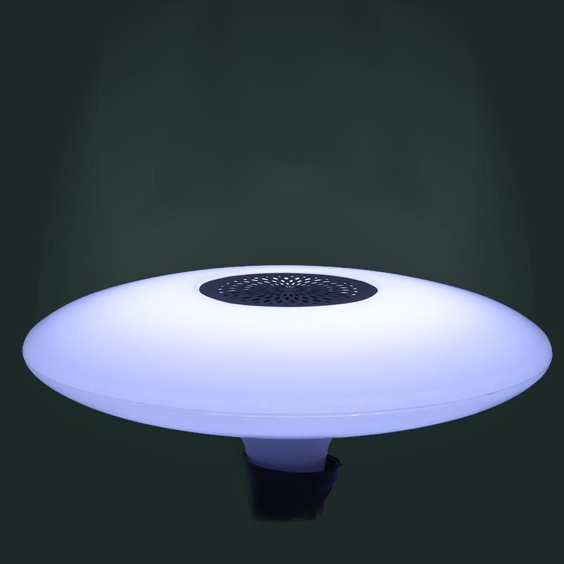 لامپ LED اسپیکر دار بلوتوثی UFO 48W E27 به همراه ریموت کنترل