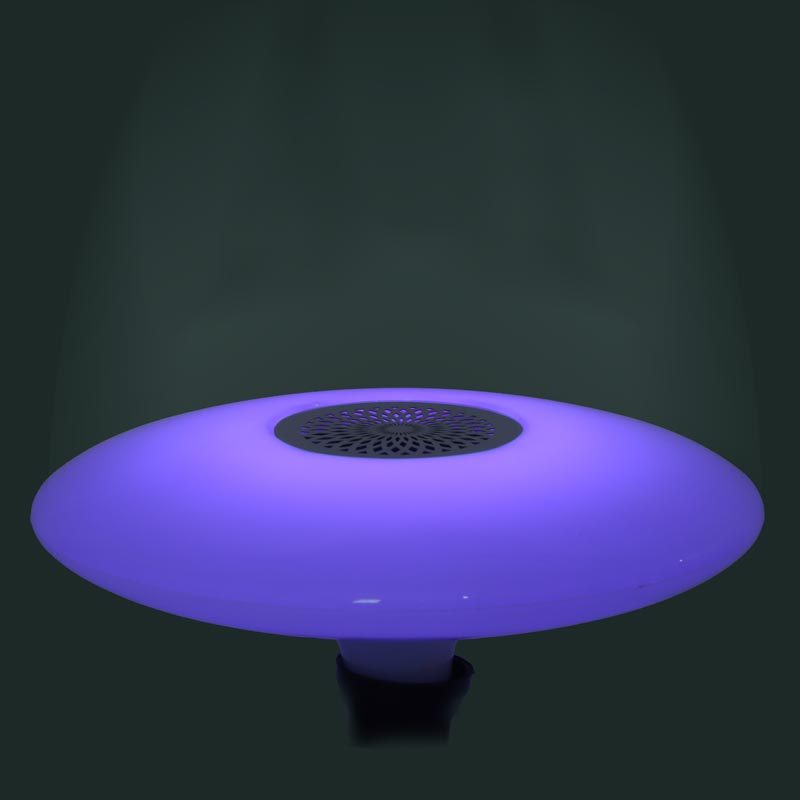 لامپ LED اسپیکر دار بلوتوثی UFO 48W E27 به همراه ریموت کنترل