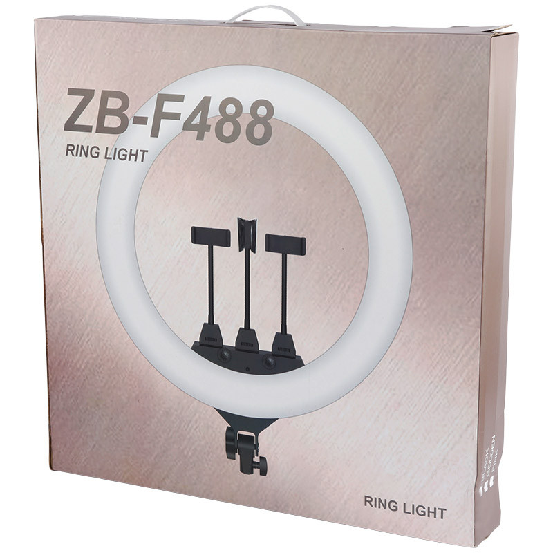 رینگ لایت ZB-F488 به همراه هولدر گوشی و ریموت کنترل