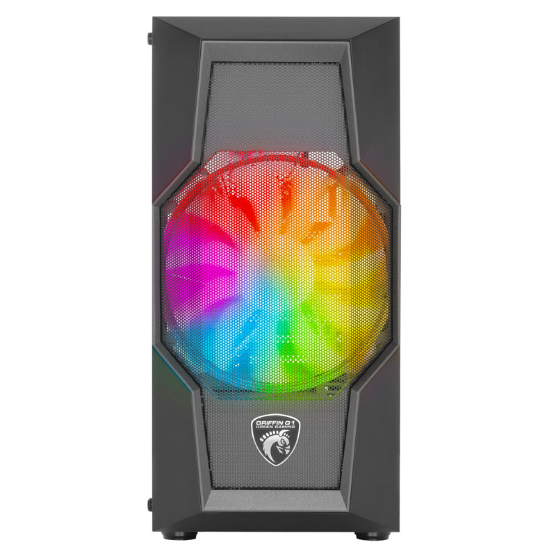 کیس کامپیوتر گرین مدل GRIFFIN G1 با نورپردازی RGB