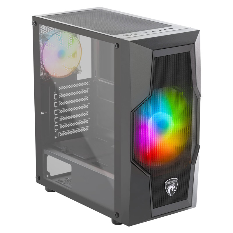 کیس کامپیوتر گرین مدل GRIFFIN G1 با نورپردازی RGB