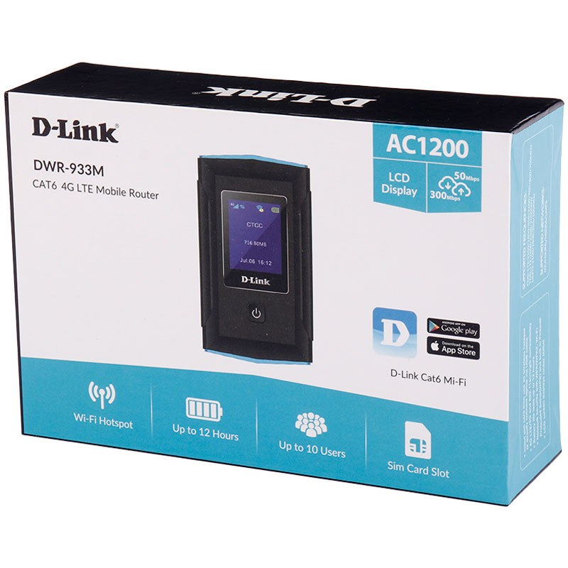 مودم سیمکارتی 4G LTE دی لینک مدل DWR-933M با سرعت 300 مگابیت بر ثانیه