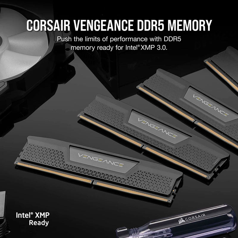 رم کامپیوتر DDR5 دو کاناله 6000 مگاهرتز CL40 کورسیر مدل Vengeance ظرفیت 32 گیگابایت