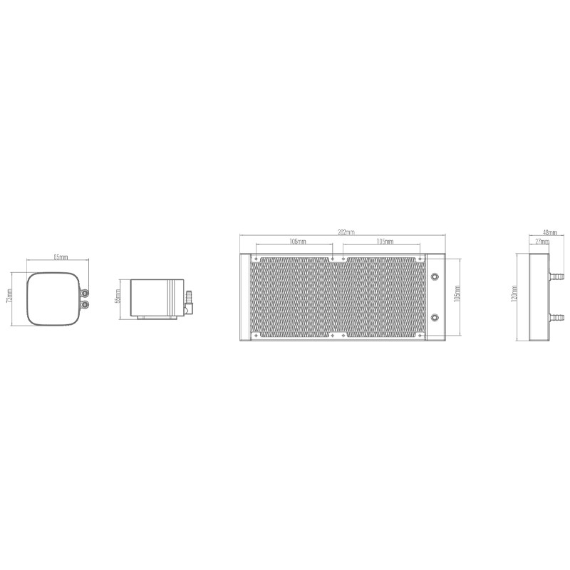 سیستم خنک کننده آبی پردازنده دیپ کول مدل LS520 SE