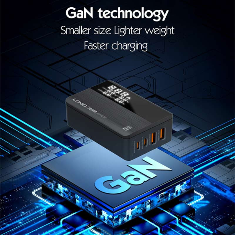 کلگی فست شارژ چهار پورت الدینیو مدل A4809C با توان خروجی 100 وات