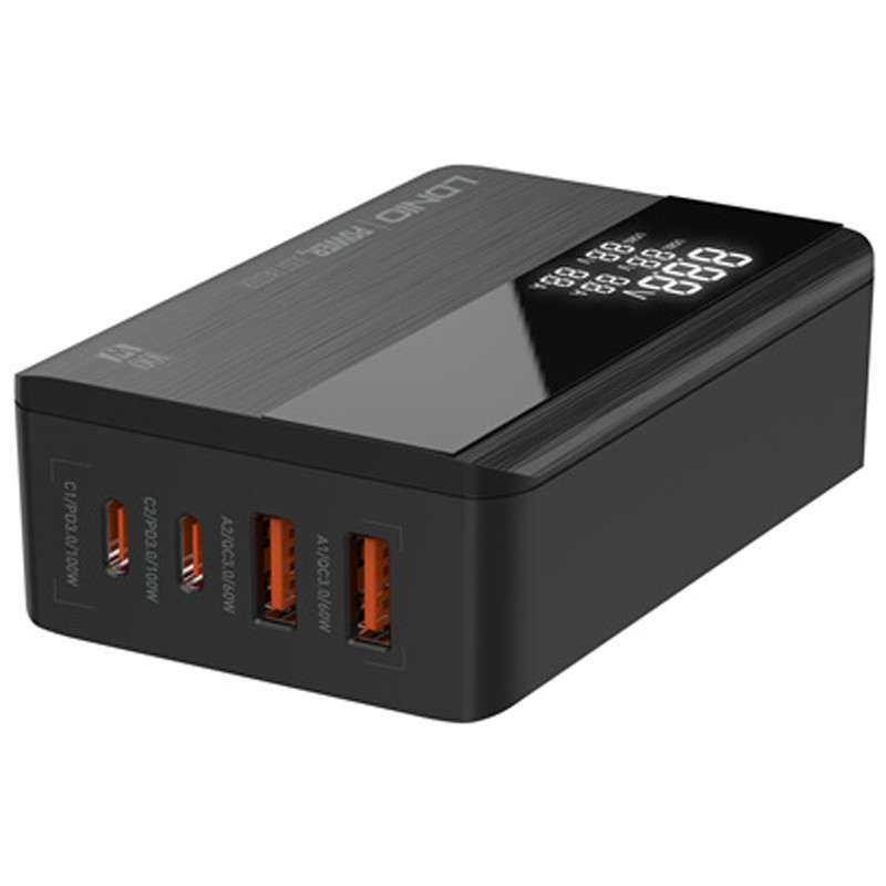 کلگی فست شارژ چهار پورت الدینیو مدل A4809C با توان خروجی 100 وات