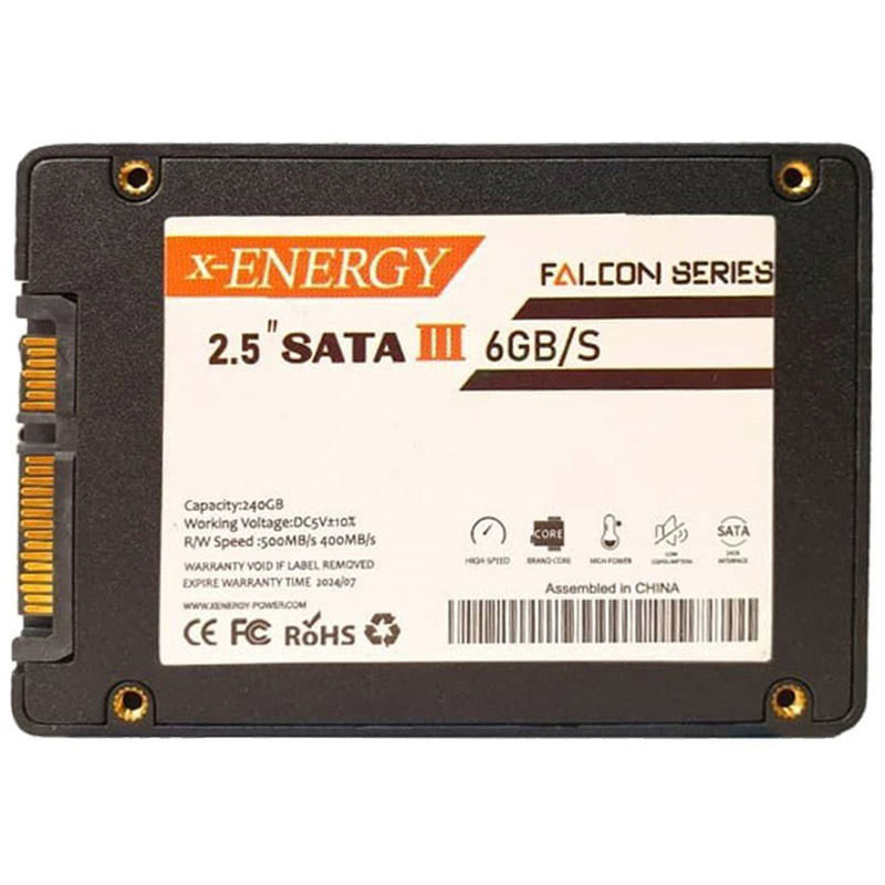 حافظه SSD اینترنال ایکس انرژی مدل Falcon ظرفیت ۲۴۰ گیگابایت