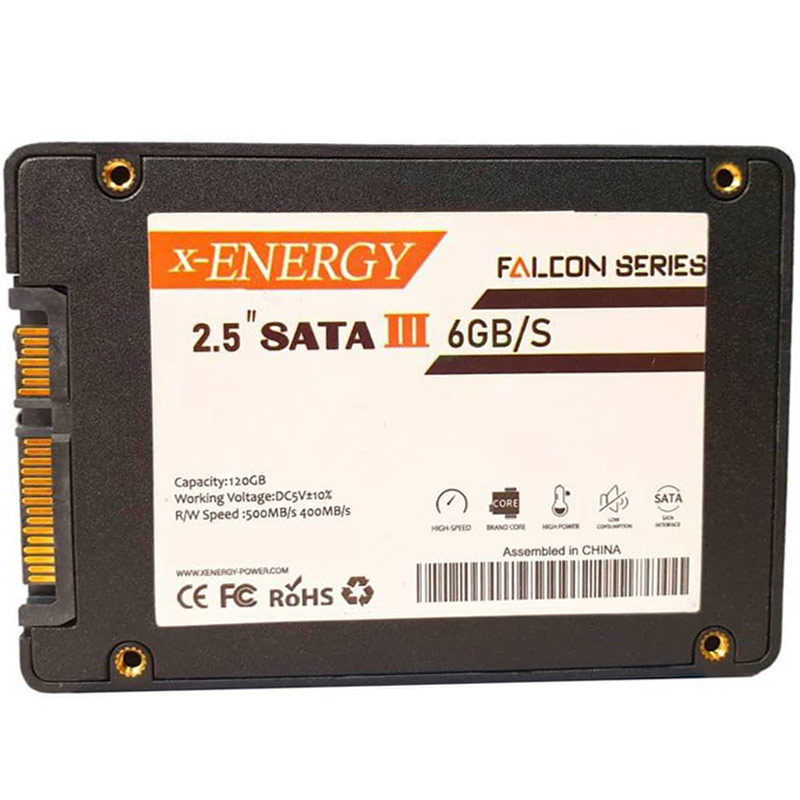 حافظه SSD اینترنال ایکس انرژی مدل Falcon ظرفیت ۱۲۰ گیگابایت