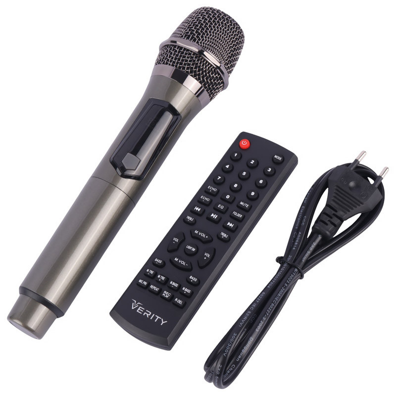اسپیکر چمدانی بی سیم قابل حمل وریتی مدل V-PS2606 همراه میکروفون و ریموت کنترل