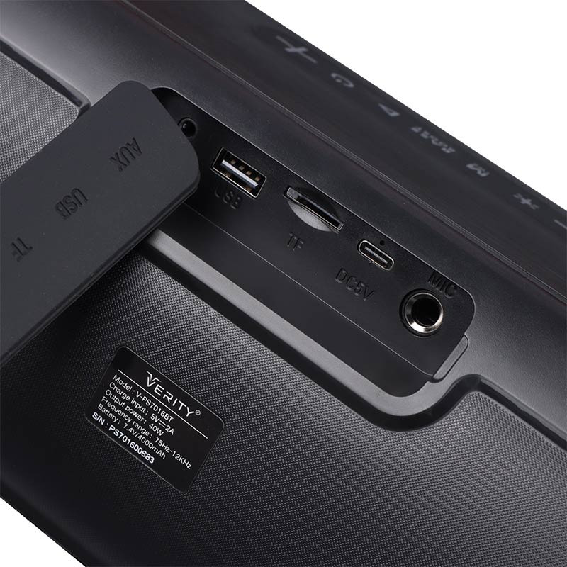 اسپیکر بی سیم قابل حمل وریتی مدل V-PS7016BT همراه با ریموت کنترل