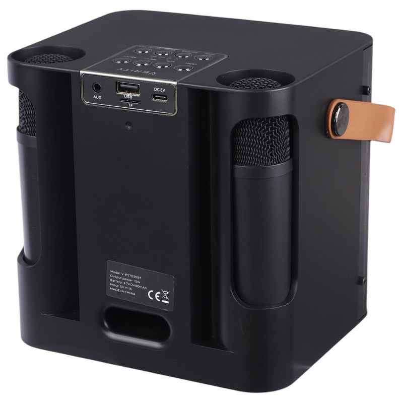 اسپیکر بی سیم قابل حمل وریتی مدل V-PS7030BT همراه با دو عدد میکروفون