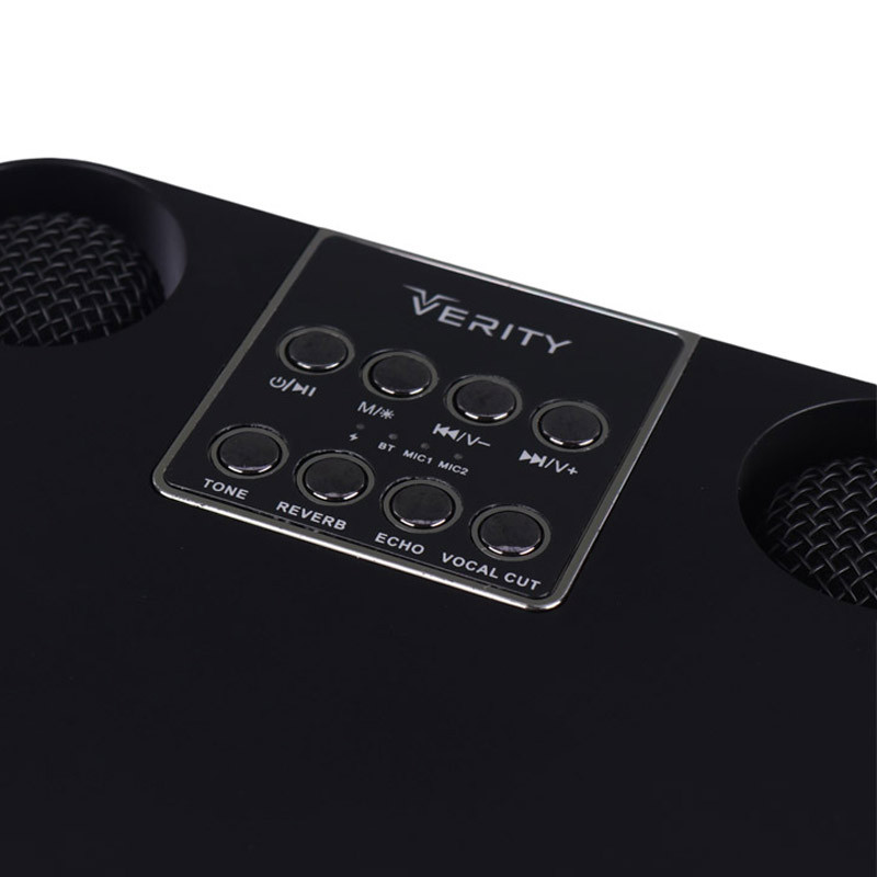 اسپیکر بی سیم قابل حمل وریتی مدل V-PS7030BT همراه با دو عدد میکروفون
