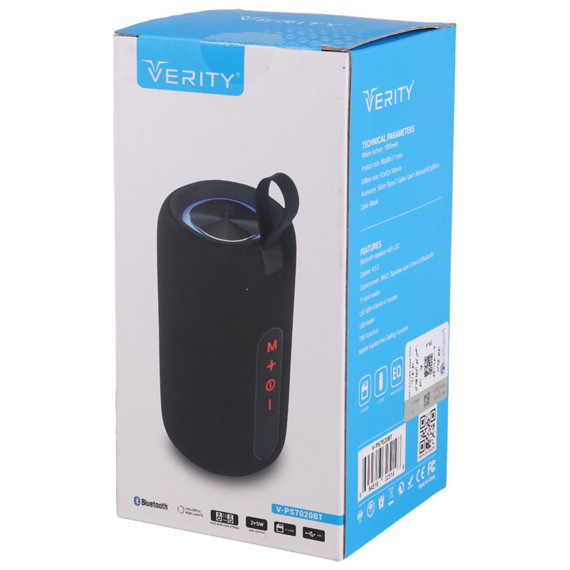 اسپیکر بلوتوثی قابل حمل وریتی مدل V-PS7020BT