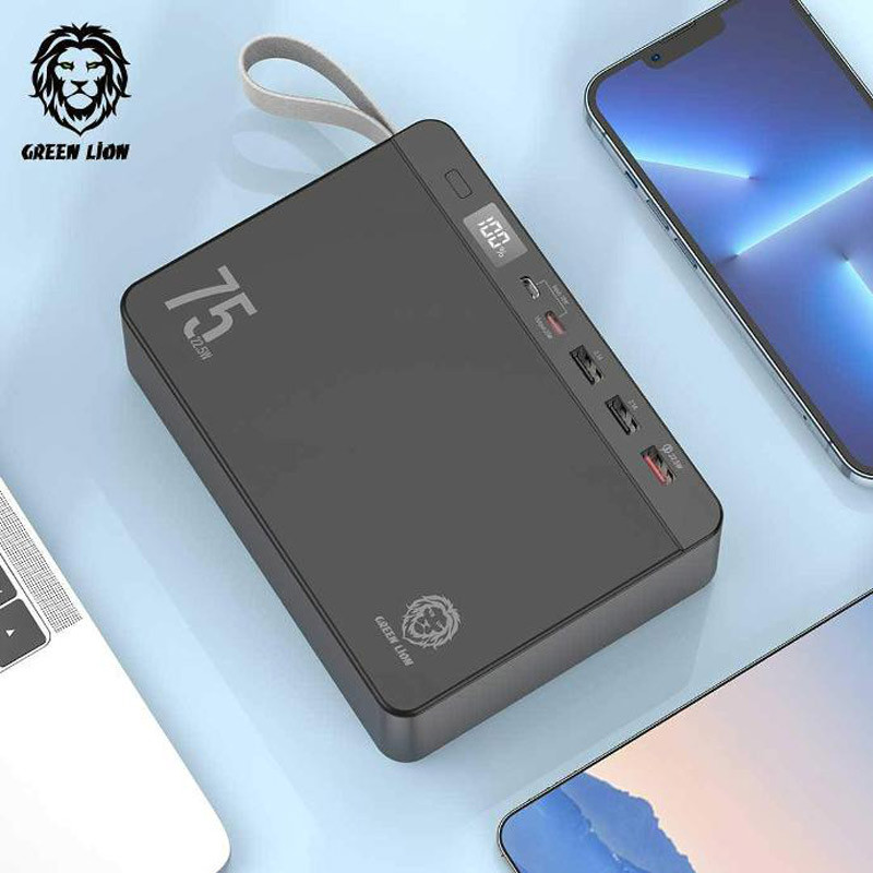 پاور بانک فست شارژ گرین لاین مدل Power Volt با ظرفیت 75000 میلی آمپر ساعت