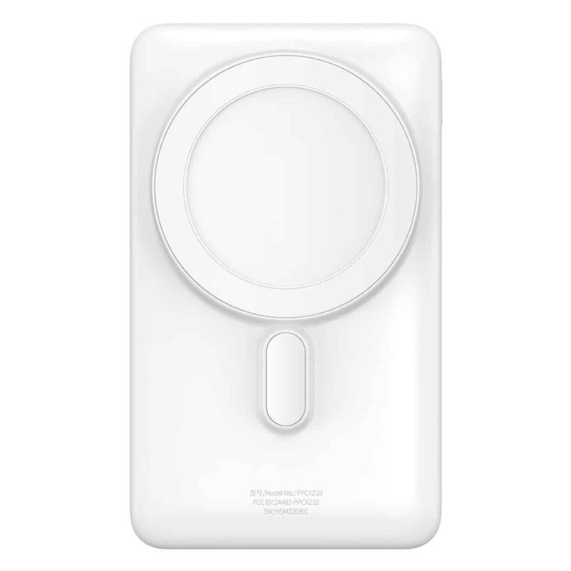 پاور بانک باسئوس مدل Magnetic PPCX00020 با ظرفیت 10000 میلی آمپر ساعت