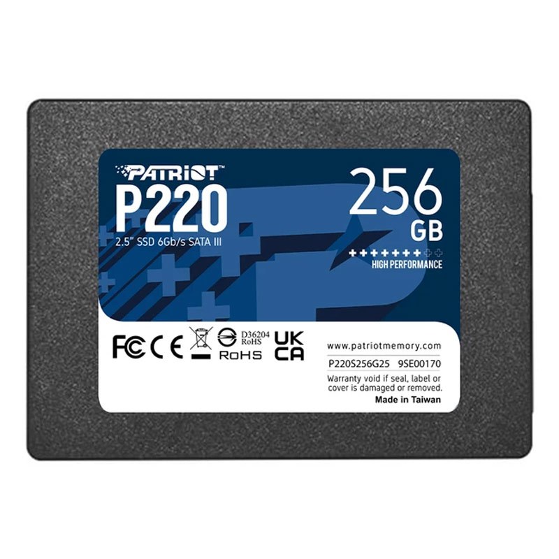 حافظه SSD اینترنال پاتریوت مدل P220 ظرفیت 256 گیگابایت