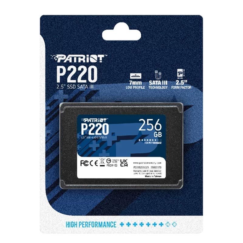 حافظه SSD اینترنال پاتریوت مدل P220 ظرفیت 256 گیگابایت