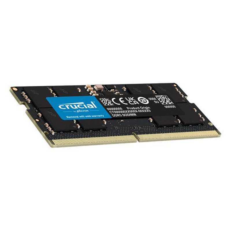 رم لپ تاپ DDR5 تک کاناله 4800 مگاهرتز CL40 کروشیال با ظرفیت 32 گیگابایت