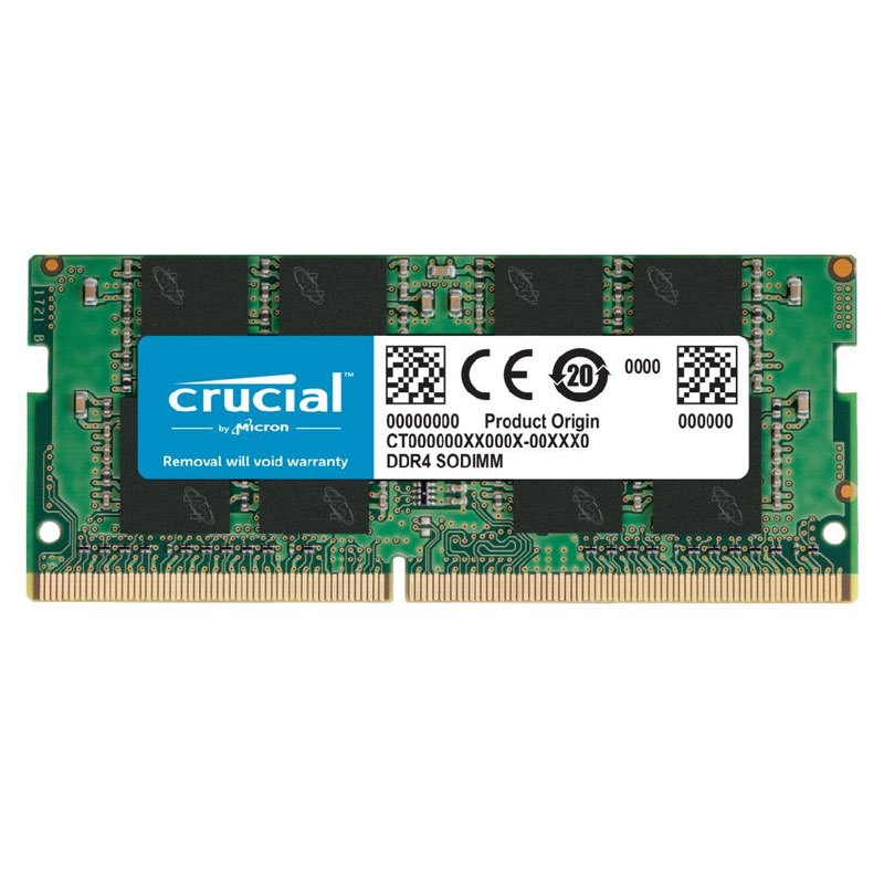 رم لپتاپ DDR4 تک کاناله 3200 مگاهرتز CL22 کروشیال در ظرفیت 32 گیگابایت