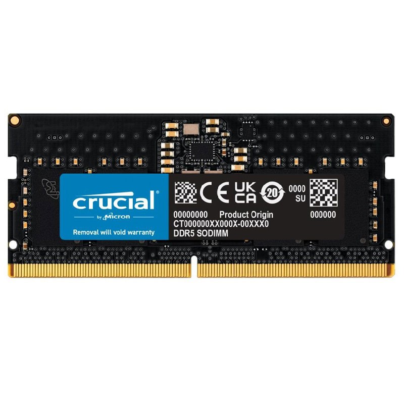 رم لپتاپ DDR5 تک کاناله 5600 مگاهرتز CL46 کروشیال با ظرفیت 16 گیگابایت