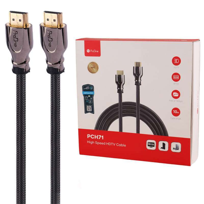 کابل HDMI 4K پرووان مدل PCH71 با طول 10 متر پوست ماری