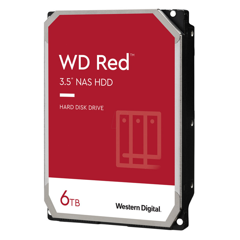 هارد اینترنال وسترن دیجیتال سری Red Plus مدل WD60EFZX با ظرفیت 6 ترابایت