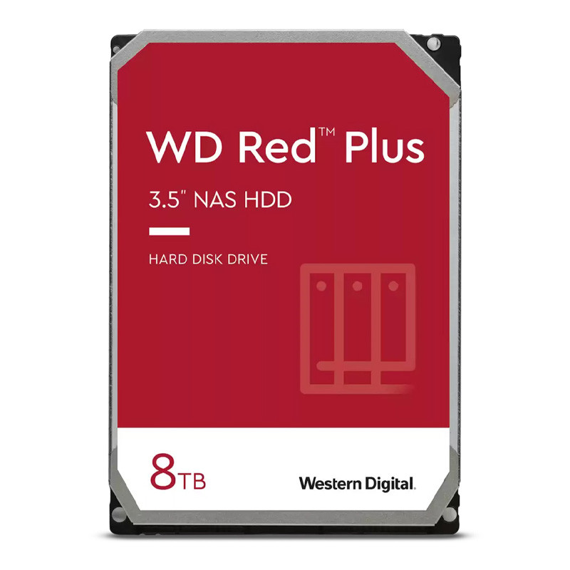 هارد اینترنال وسترن دیجیتال سری Red Plus مدل WD80EFPX با ظرفیت 8 ترابایت